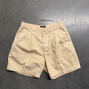 Evergreen Original Chino Walkshort Mens 34 Khaki Tan Pleated Relaxed Fit Shorts